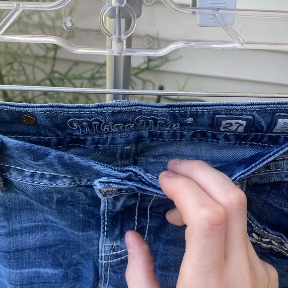 Miss me Signature Dark Blue Boot Cut Jeans - Picture 2 of 5